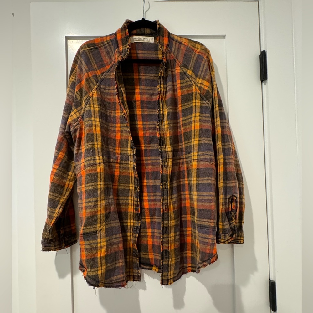 Free People Summer Daydream Plaid Button Down - Picture 5 of 6